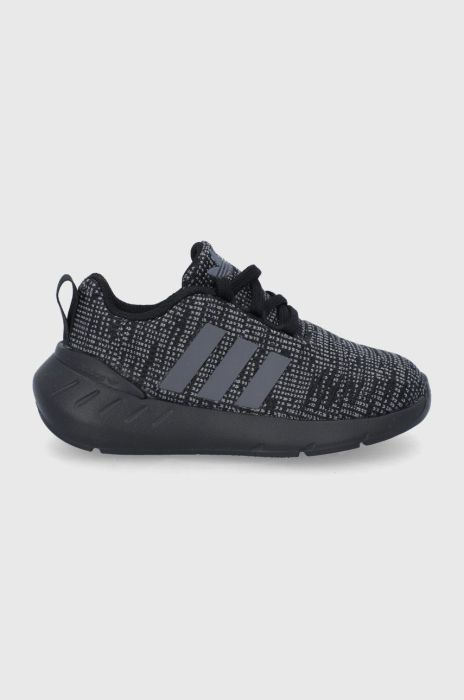 Дитячі черевики adidas Originals Swift Run GY3008 колір чорний