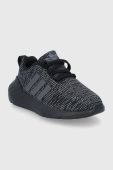 Дитячі черевики adidas Originals Swift Run GY3008 колір чорний