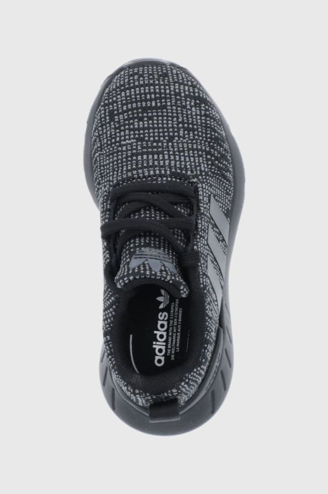 Дитячі черевики adidas Originals Swift Run GY3008 колір чорний фото 4