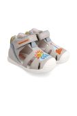 Дитячі шкіряні сандалі Biomecanics колір сірий (2292201)