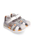 Дитячі шкіряні сандалі Biomecanics колір сірий (2229803)