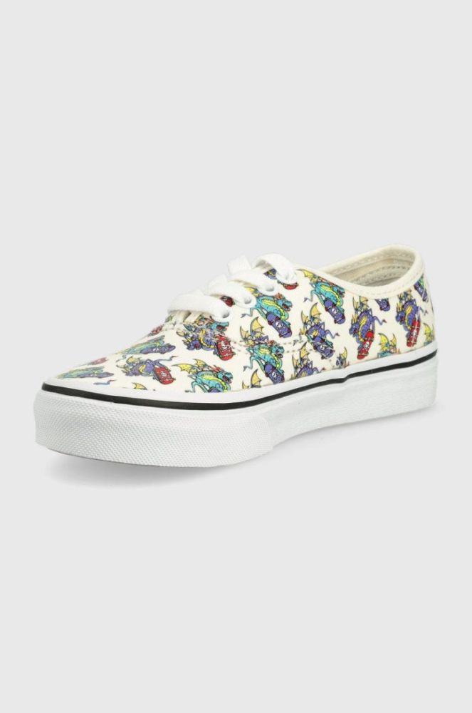 Дитячі кеди Vans колір бежевий фото 3