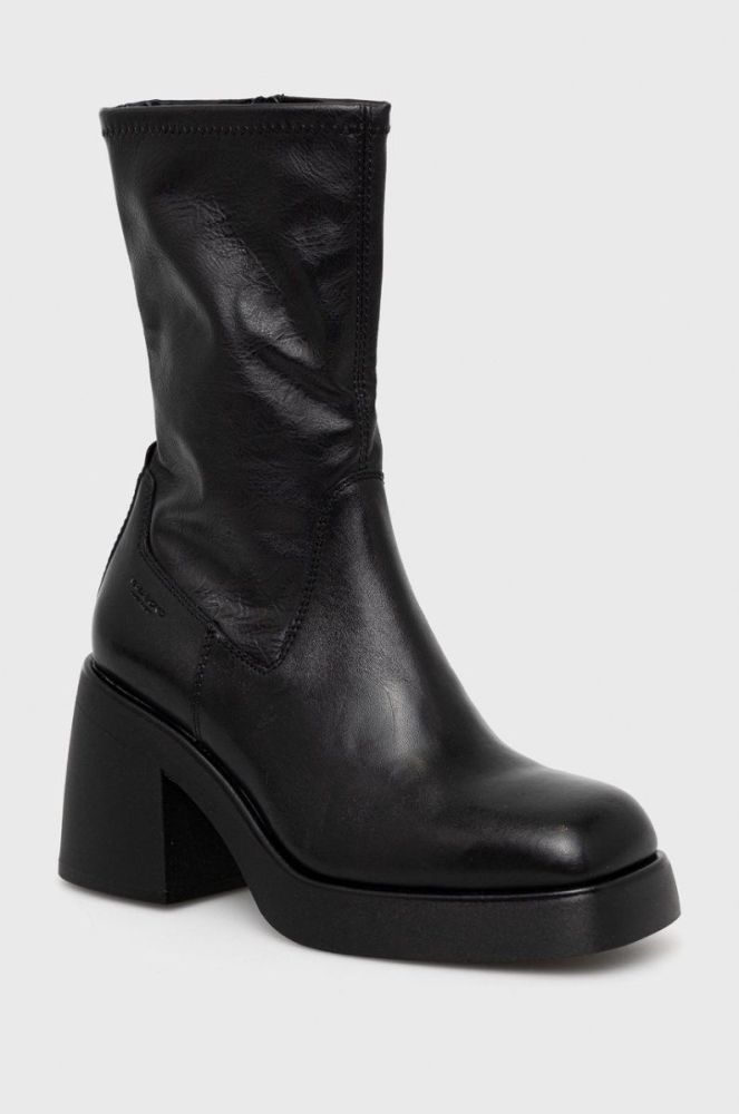 Черевики Vagabond Shoemakers Brooke жіночі колір чорний каблук блок фото 2