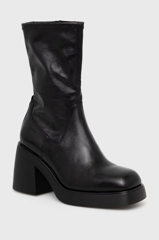 Черевики Vagabond Shoemakers Brooke жіночі колір чорний каблук блок фото 2