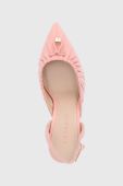 Шкіряні туфлі Coach Wionna колір рожевий