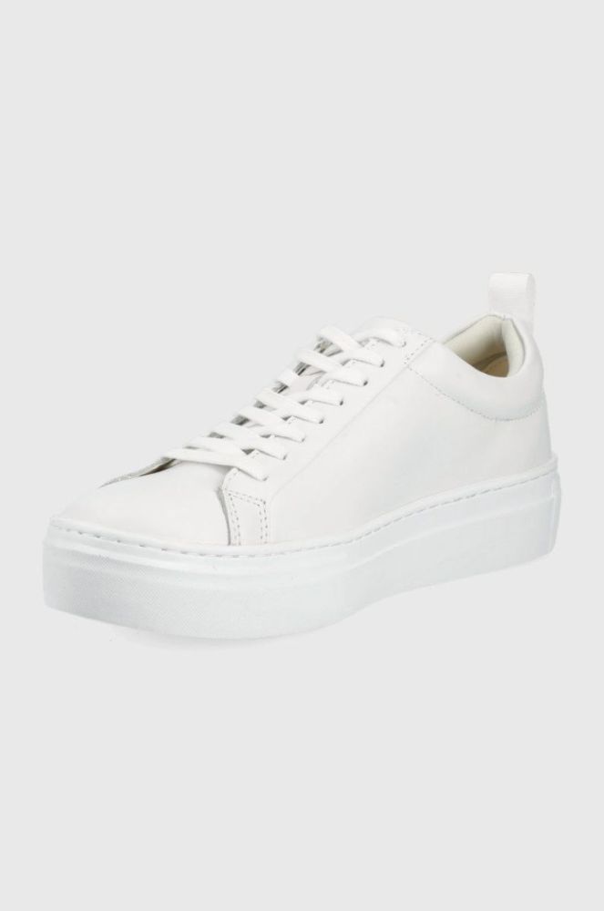 Шкіряні кросівки Vagabond Shoemakers Zoe Platform колір білий фото 3