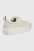 Замшеві кросівки Vagabond Shoemakers Zoe Platform колір бежевий