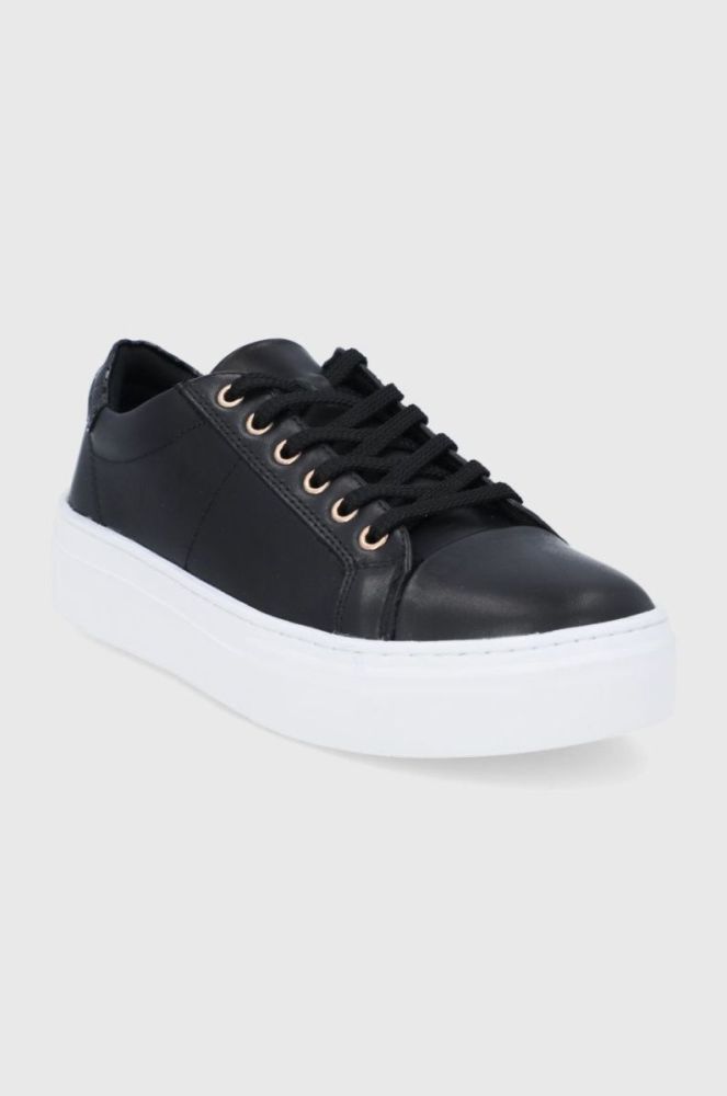 Шкіряні черевики Vagabond Shoemakers Zoe Platform колір чорний фото 2