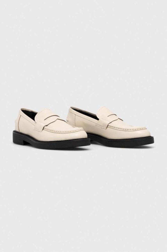 Шкіряні мокасини Vagabond Shoemakers ALEX W жіночі колір бежевий на плоскому ходу фото 2