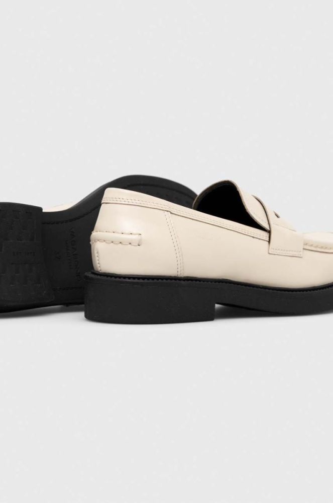 Шкіряні мокасини Vagabond Shoemakers ALEX W жіночі колір бежевий на плоскому ходу фото 3