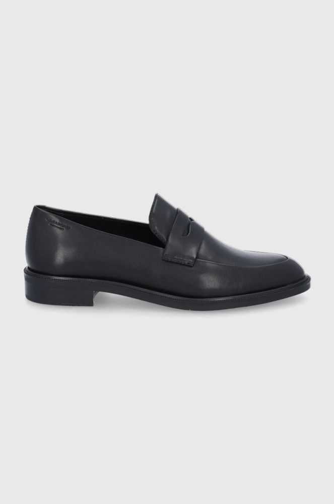 Шкіряні мокасини Vagabond Shoemakers Frances жіночі колір чорний на плоскому ходу