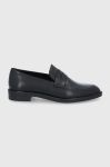 Шкіряні мокасини Vagabond Shoemakers Frances жіночі колір чорний на плоскому ходу Шкіряні мокасини Vagabond Shoemakers Frances жіночі колір чорний на плоскому ходу