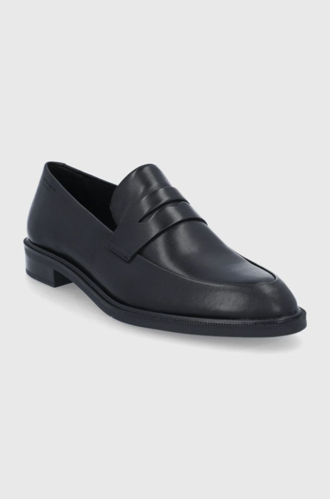 Шкіряні мокасини Vagabond Shoemakers Frances жіночі колір чорний на плоскому ходу фото 2