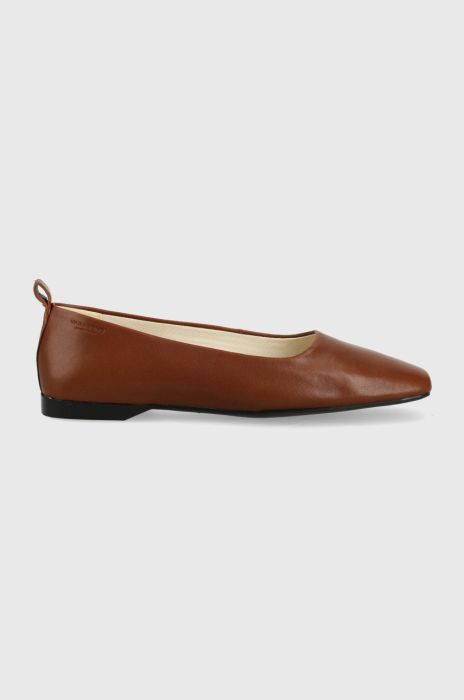 Шкіряні балетки Vagabond Shoemakers Delia колір коричневий Шкіряні балетки Vagabond Shoemakers Delia колір коричневий