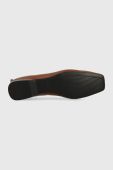 Шкіряні балетки Vagabond Shoemakers Delia колір коричневий Шкіряні балетки Vagabond Shoemakers Delia колір коричневий