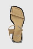 Шкіряні сандалі Vagabond Shoemakers INES жіночі колір бежевий каблук блок