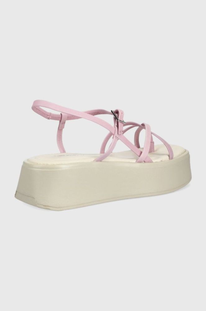 Шкіряні сандалі Vagabond Shoemakers Courtney жіночі колір рожевий на платформі (2302893) фото 2