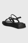 Шкіряні сандалі Vagabond Shoemakers Evy жіночі колір чорний на платформі