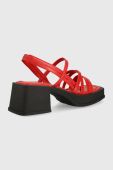 Шкіряні сандалі Vagabond Shoemakers Hennie колір червоний