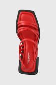 Шкіряні сандалі Vagabond Shoemakers Hennie колір червоний