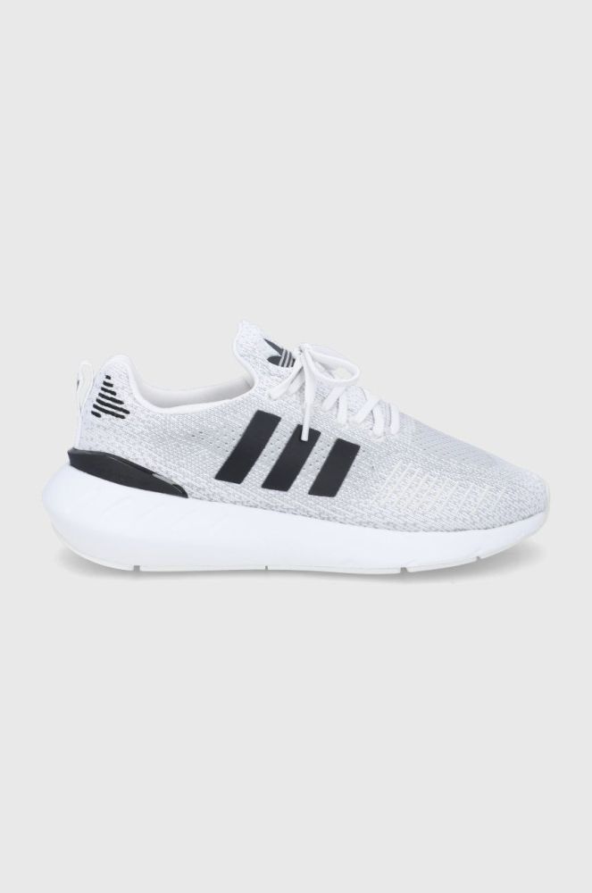 adidas Originals - Черевики Swift Run 22 GV7969 GV7969-CRWHT/BLK колір сірий