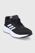 Черевики adidas Duramo 10 GX0709 колір чорний на плоскому ходу