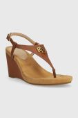 Сандалі Lauren Ralph Lauren Jeannie жіночі колір коричневий на танкетці 802784574008