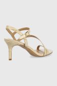 Шкіряні сандалі Lauren Ralph Lauren Landyn колір бежевий (2267503)