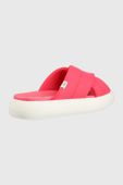 Шльопанці Toms Alpargata Mallow жіночі колір рожевий на платформі