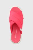 Шльопанці Toms Alpargata Mallow жіночі колір рожевий на платформі