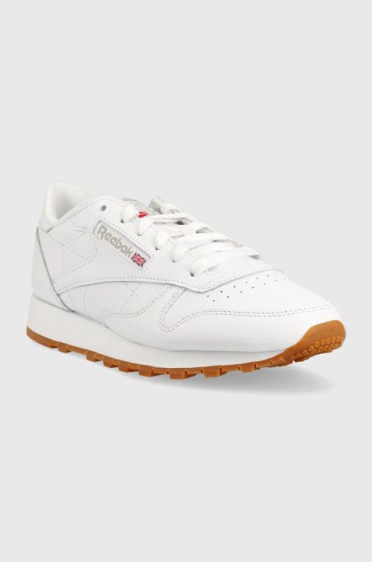 Шкіряні кросівки Reebok Classic GY0956 колір білий GY0956-FWH/PG/RB фото 2