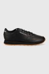 Шкіряні кросівки Reebok Classic GY0961 колір чорний GY0961-CBL/PG/RBK Шкіряні кросівки Reebok Classic GY0961 колір чорний GY0961-CBL/PG/RBK