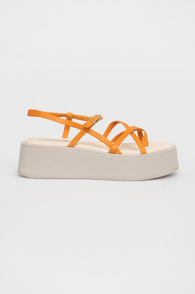 Шкіряні сандалі Vagabond Shoemakers Courtney жіночі колір помаранчевий
