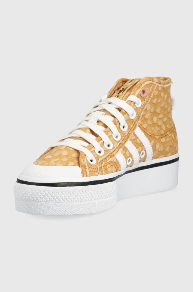 Кеди adidas Originals Disney Nizza жіночі колір коричневий GZ1657-WHT/LGBR фото 3