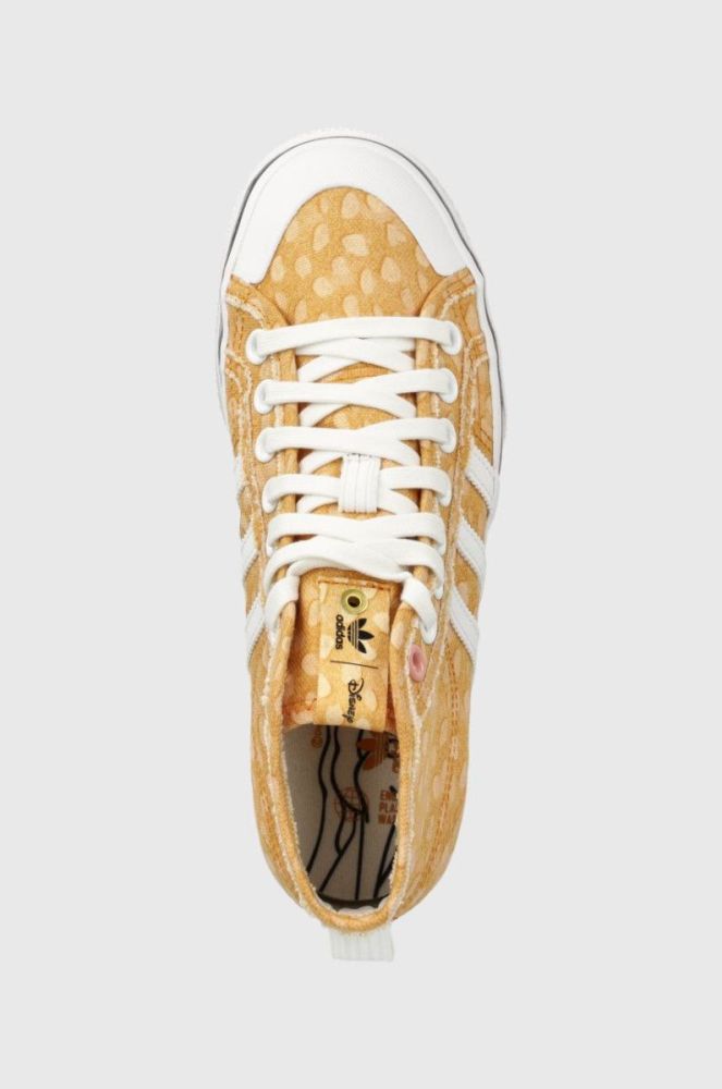 Кеди adidas Originals Disney Nizza жіночі колір коричневий GZ1657-WHT/LGBR фото 4