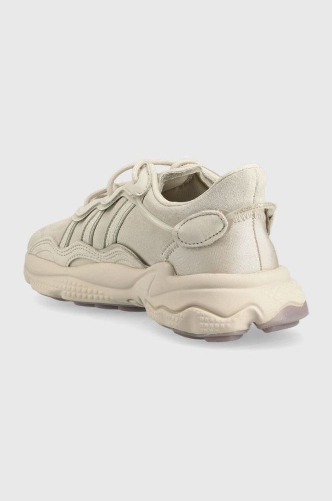 Замшеві кросівки adidas Originals Ozweego колір сірий GY6177-BRWN/FEGRY фото 3