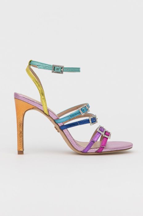 Шкіряні сандалі Kurt Geiger London колір барвистий