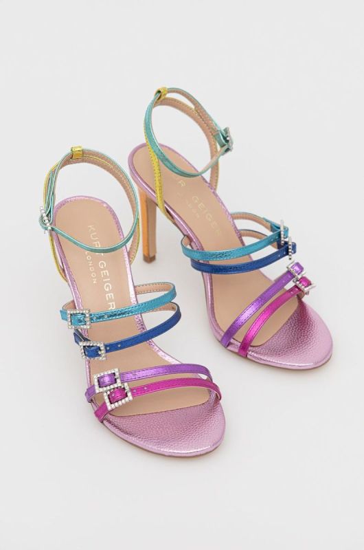 Шкіряні сандалі Kurt Geiger London колір барвистий фото 2