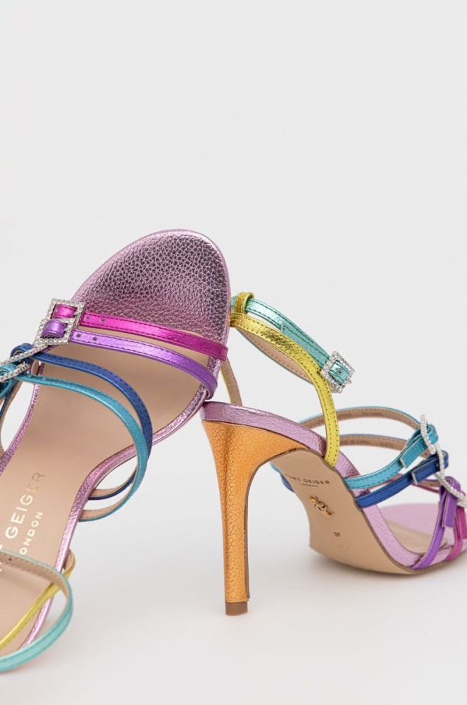 Шкіряні сандалі Kurt Geiger London колір барвистий фото 3
