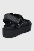 Сандалі Dkny жіночі колір чорний на платформі
