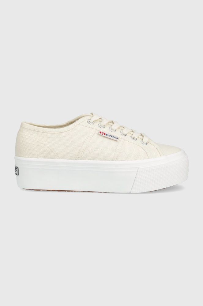 Кеди Superga жіночі колір бежевий (2276958)