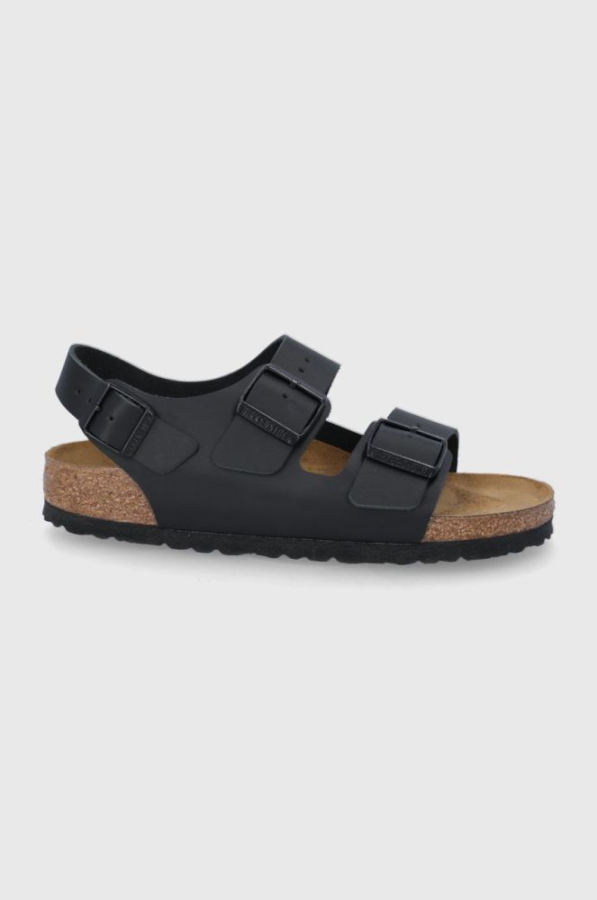 Шкіряні сандалі Birkenstock Milano жіночі колір чорний 34193.Milano-Black