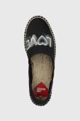 Еспадрилі Love Moschino колір чорний