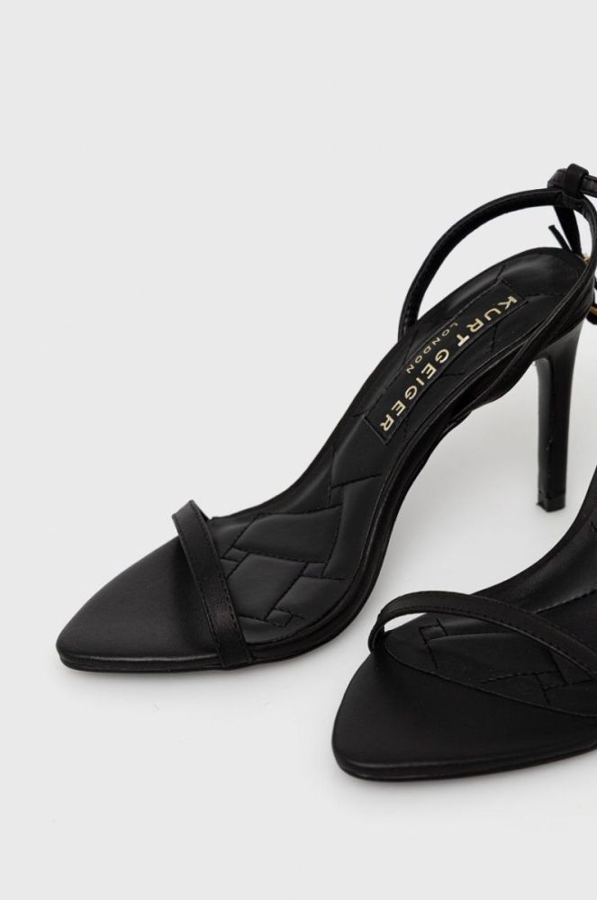 Шкіряні сандалі Kurt Geiger London Shoreditch колір чорний 8881300109 фото 2