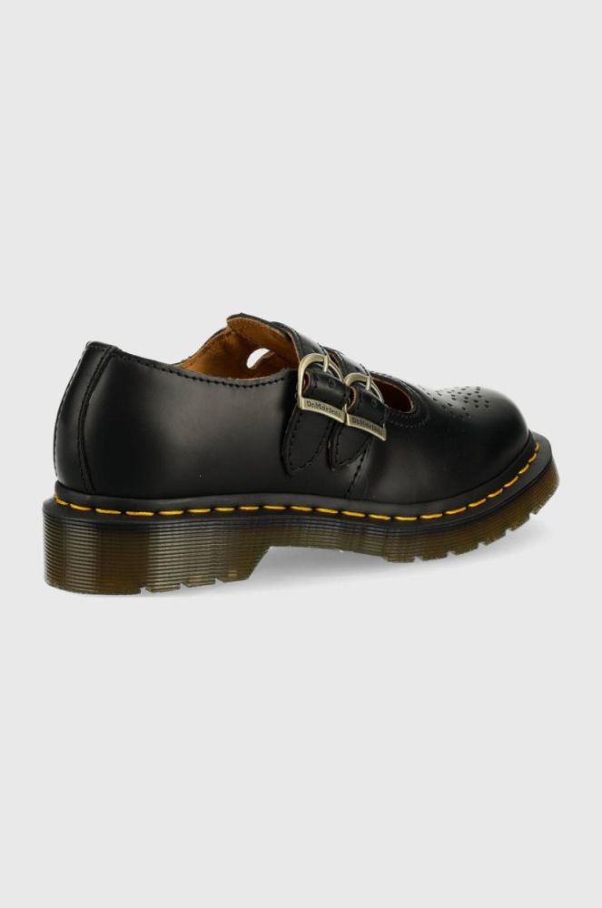 Шкіряні туфлі Dr. Martens жіночі колір чорний на плоскому ходу DM12916001.8065.Mary-Black.Smth фото 2