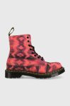 Замшеві черевики Dr. Martens жіночі колір рожевий на платформі DM27242500.1460.Pascal-Prpl.Sum.T Замшеві черевики Dr. Martens жіночі колір рожевий на платформі DM27242500.1460.Pascal-Prpl.Sum.T