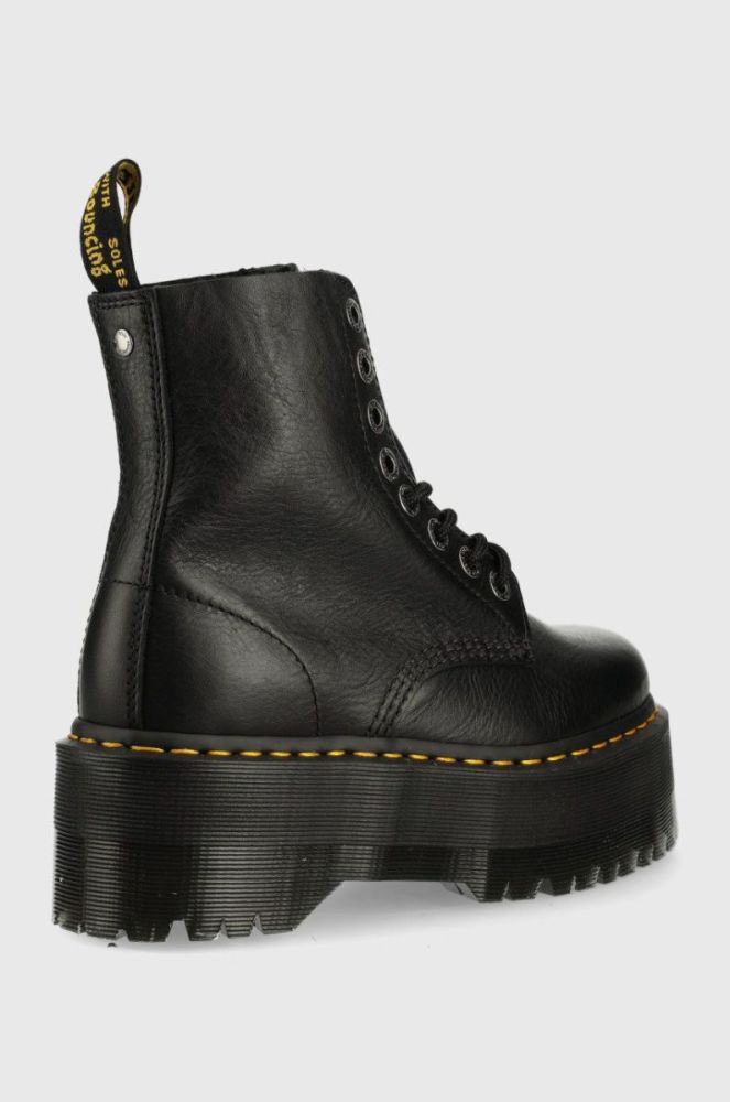 Шкіряні черевики Dr. Martens жіночі колір чорний на платформі DM26925001.1460.Pascal-Black.Pisa фото 2