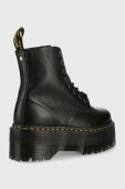 Шкіряні черевики Dr. Martens жіночі колір чорний на платформі DM26925001.1460.Pascal-Black.Pisa Шкіряні черевики Dr. Martens жіночі колір чорний на платформі DM26925001.1460.Pascal-Black.Pisa
