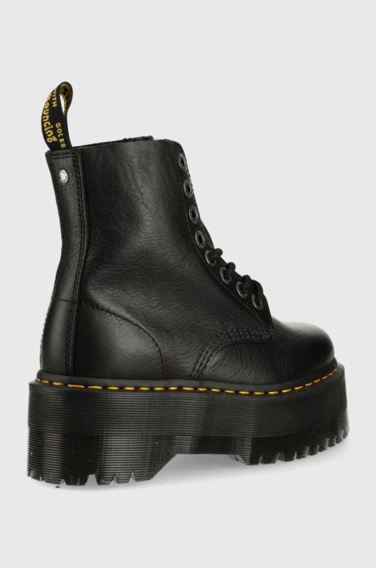 Шкіряні черевики Dr. Martens жіночі колір чорний на платформі DM26925001.1460.Pascal-Black.Pisa фото 2