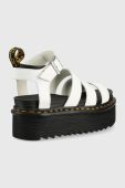 Шкіряні сандалі Dr. Martens жіночі колір білий на платформі DM27296100.Blaire.Quad-White.Hydr